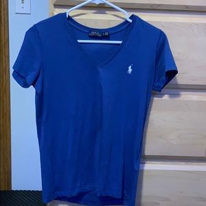Blue Polo V-neck